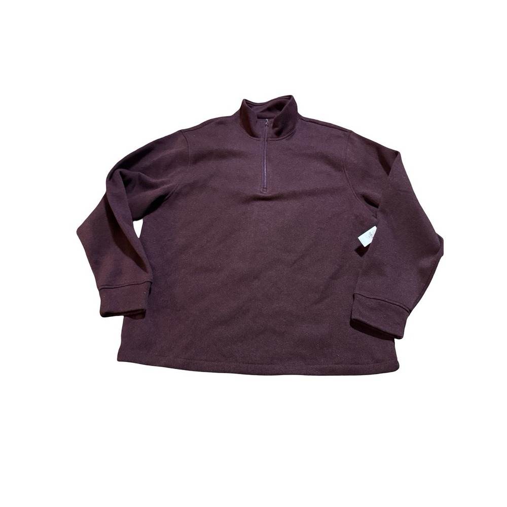 Old Navy 1/4 Zip Pullover Sweater - Maroon - New - 2XL